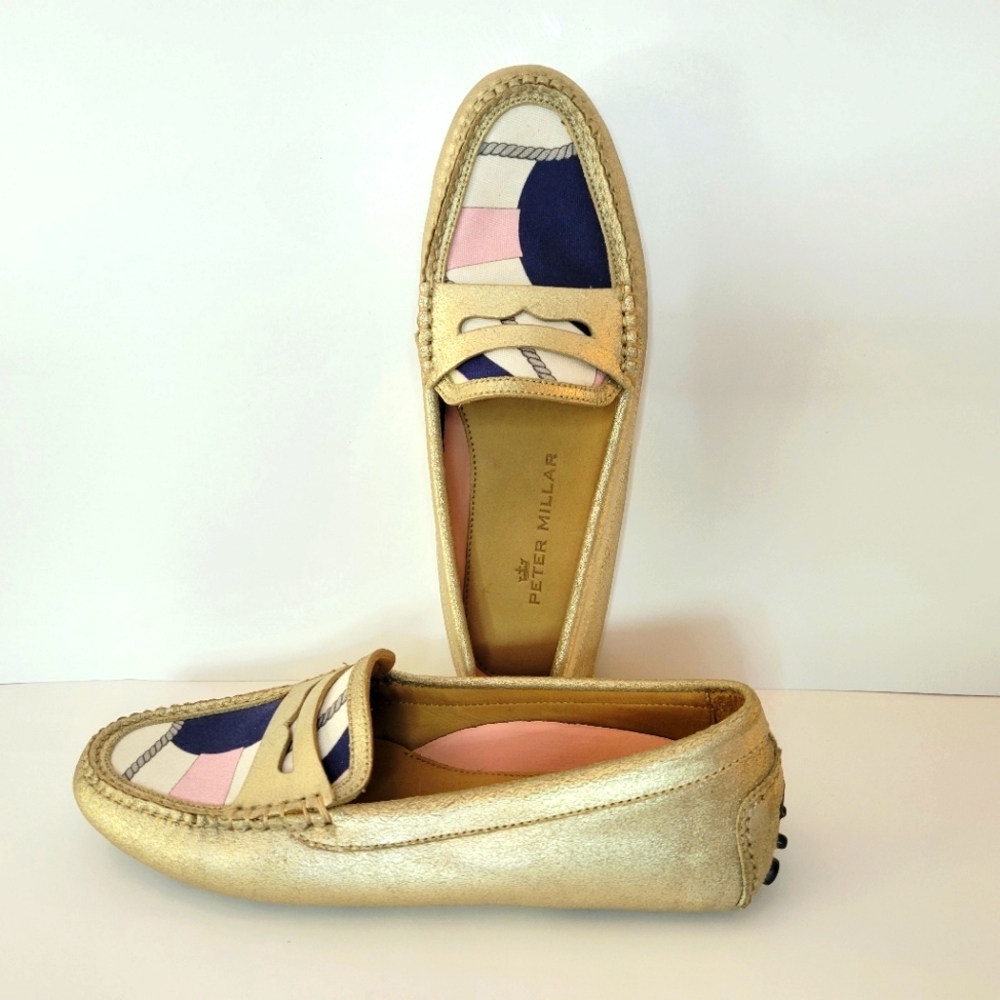 Peter Millar Loafer Driving Shoe Size 7.5 Leather